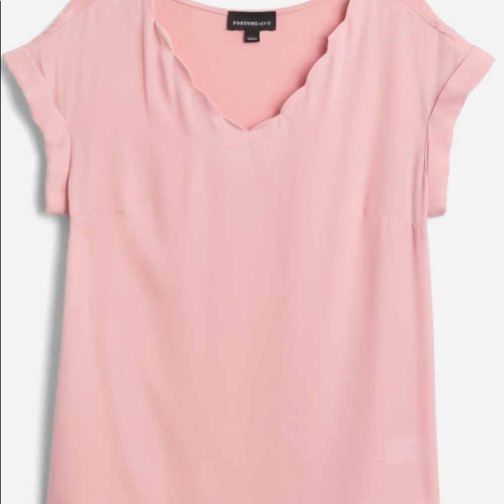 Fortune + Ivy Pink Top XXL